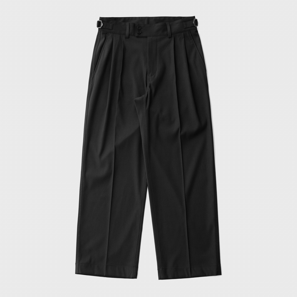 スーツ ANOTHER OFFICE / Santiago Slacks BLACK L ANOTHER OFFICE - Santiago Slacks Standard / スラックス