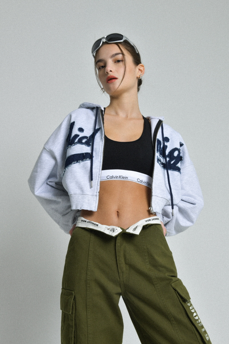 トップス nasty dmg MIDNIGHT MOVE damage 2 hood zip-up Midnight Black' Infinity Zip-Up