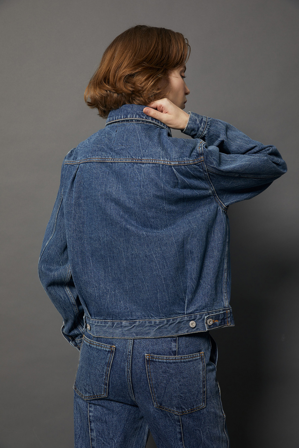 오드 디파트먼트(ODD DEEPARTMENT) [WOMEN]Embroidered Trucker Denim Jacket