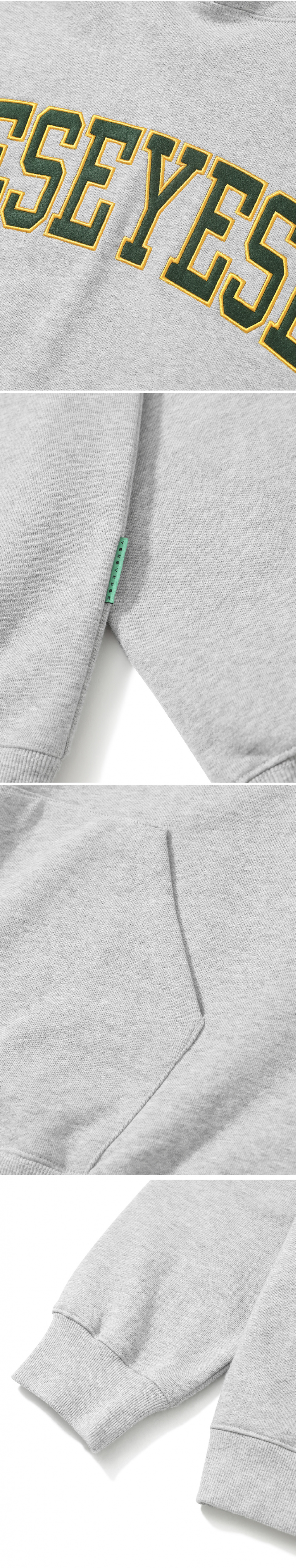 ◇YESEYESEE◇ 22FW Arch Logo Hoodie Grey MUSINSA | YESEYESEE [22FW] Arch Logo Hoodie Grey