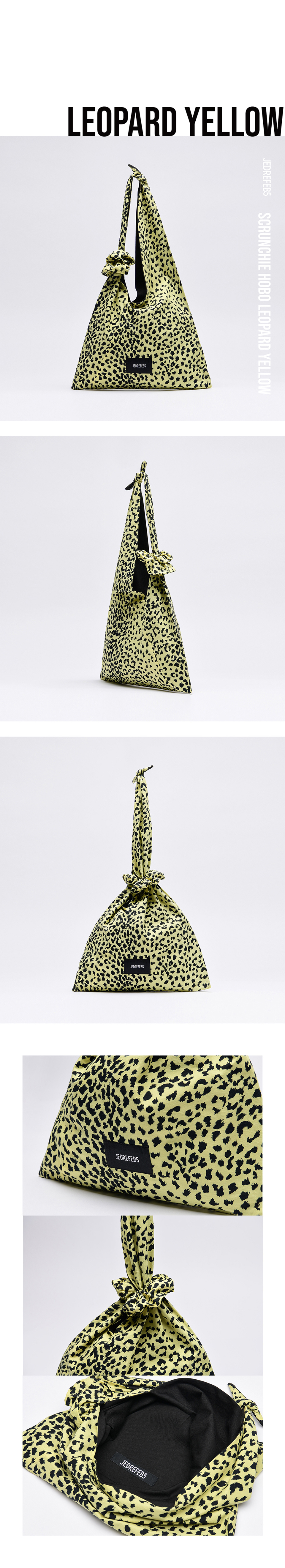 [JEDREFEB5] Scrunchie Hobo Leopard ★人気★ ☆送料・関税込☆JEDREFEB5☆SCRUNCHIE HOBO LEOPARD