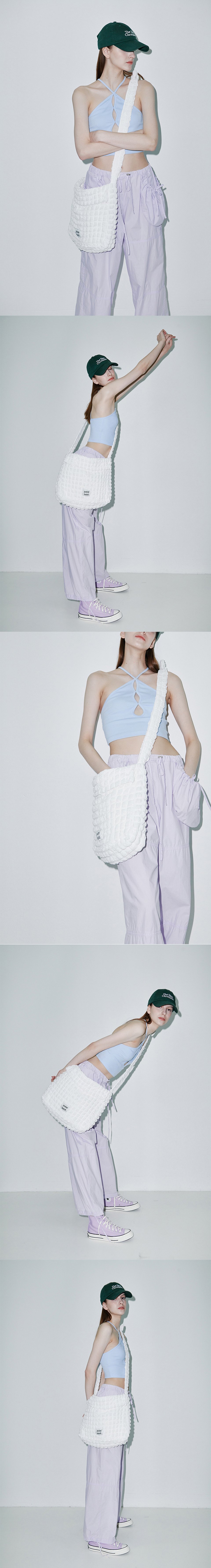☆JEDREFEB5☆ Croffle shoulder bag white MUSINSA | JEDREFEB5 Croffle shoulder bag white