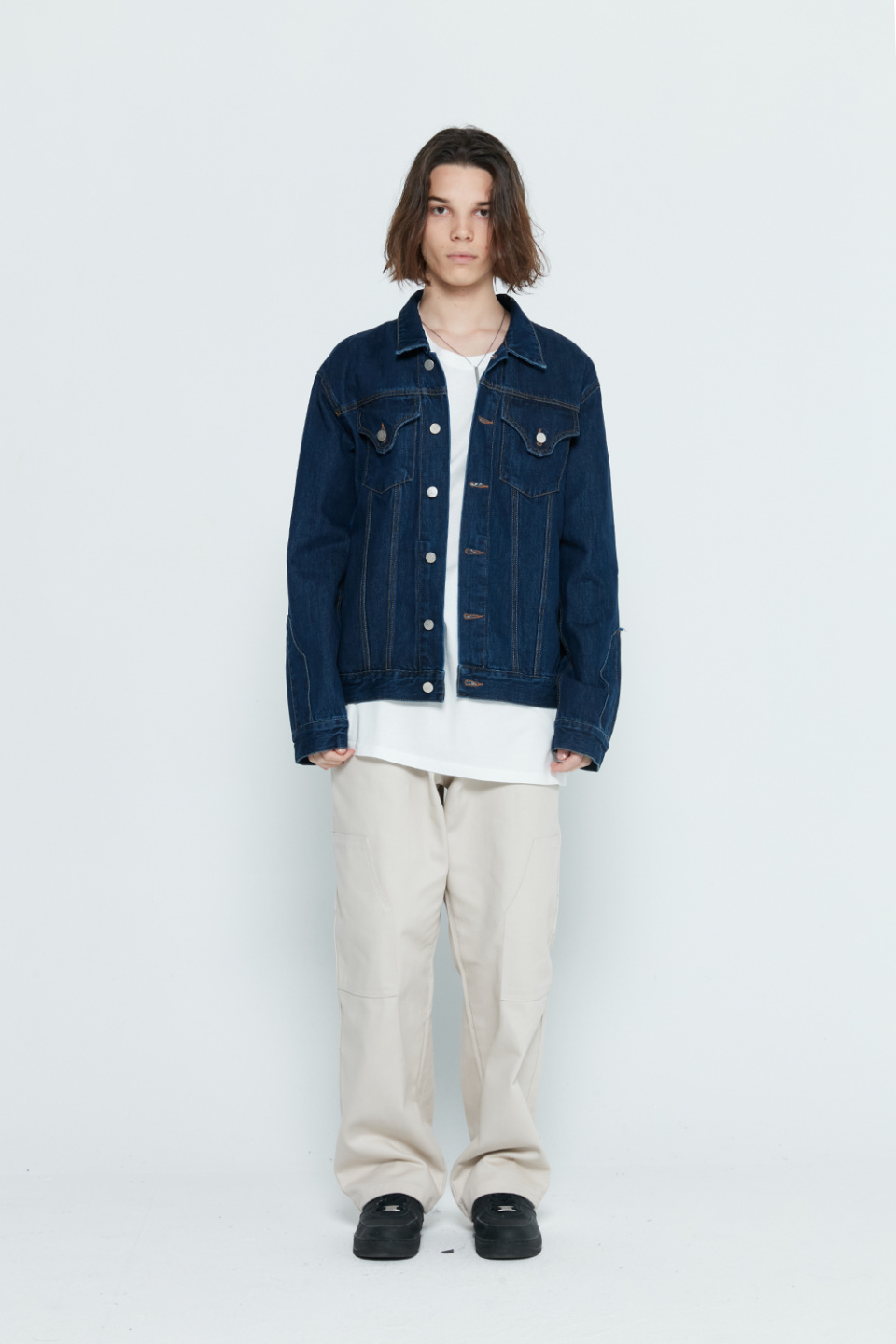 PLASTICPRODUCTジャケット MUSINSA | PLASTICPRODUCT Western Denim Jacket (Mid Blue)