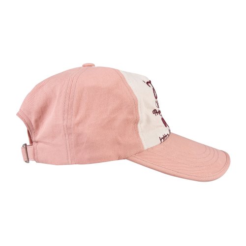 WEB LOGO 5PANNEL CAP [PINK/BUGUNDY]