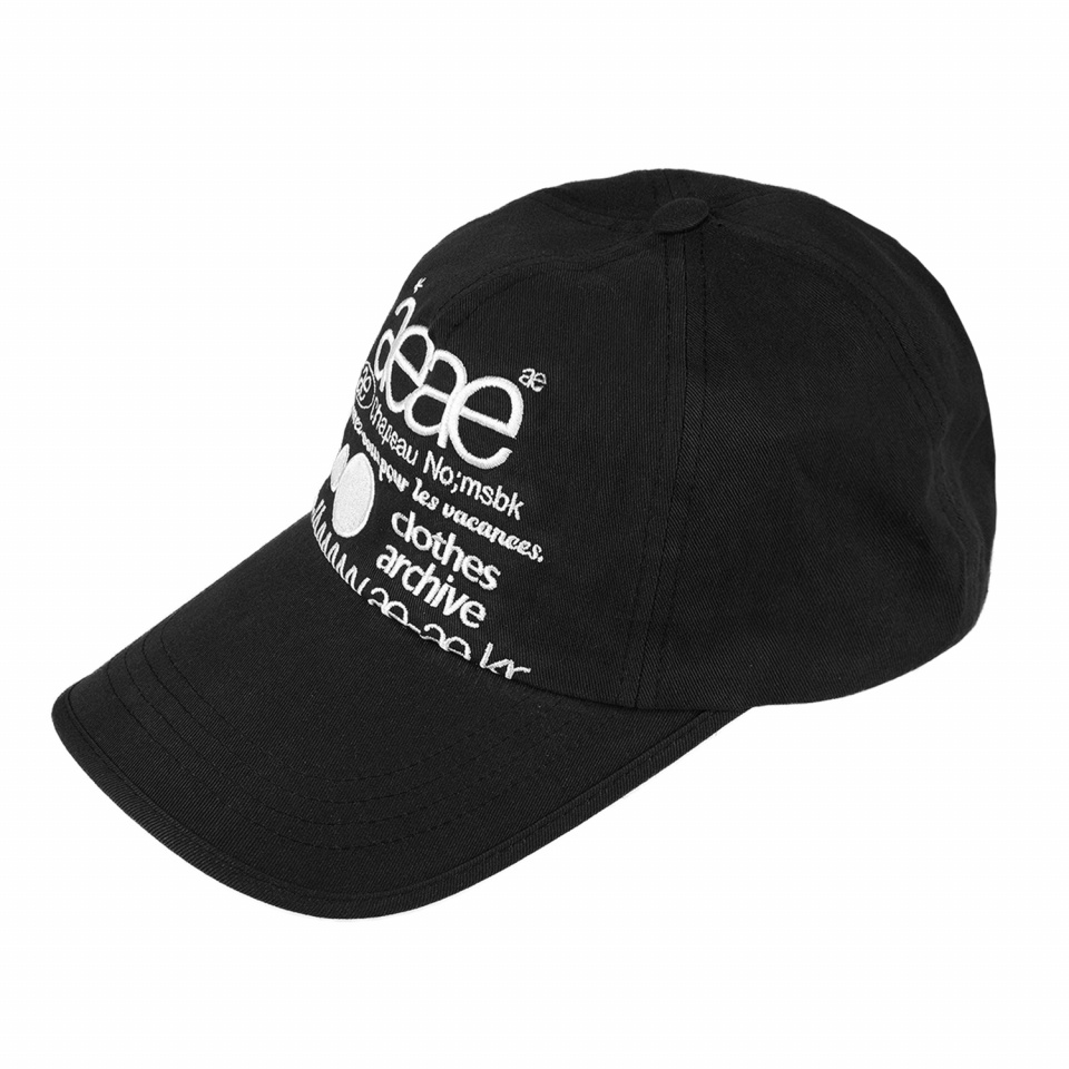 MUSINSA | AEAE WEB LOGO 5PANNEL CAP [BLACK]