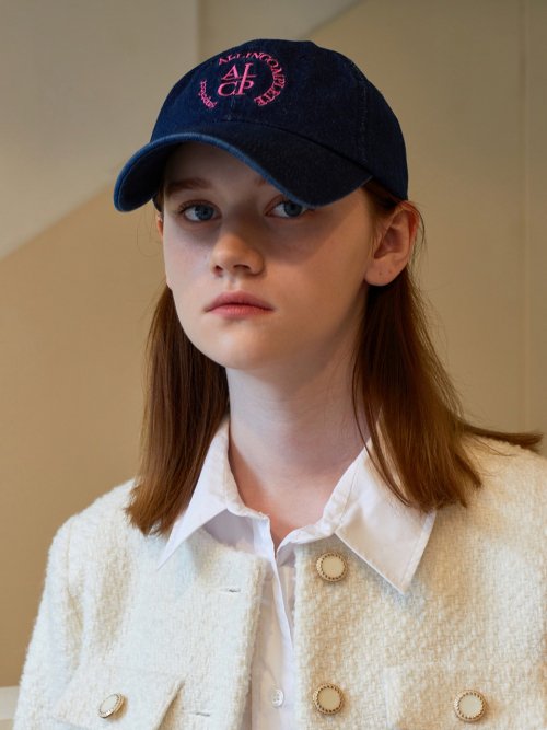 Round Logo Ball Cap (Dark Blue Denim)