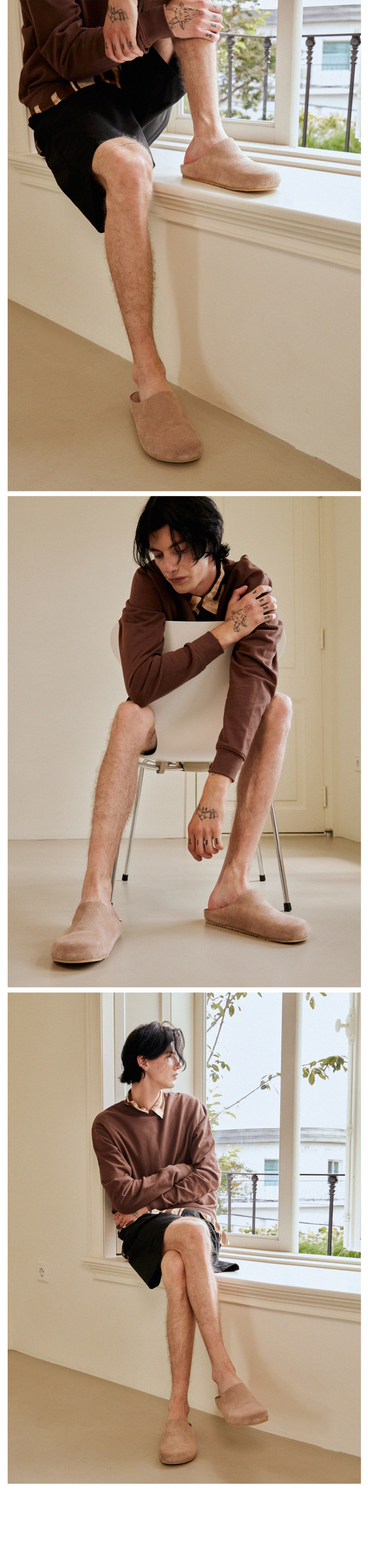 MUSINSA | KOMOREBI MUSEUM Unisex Handmade Suede Clog Sandals MUSINSA | KOMOREBI MUSEUM Unisex Handmade Suede Clog Sandals