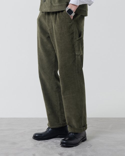 CORDUROY FATIGUE PANTS_OLIVE