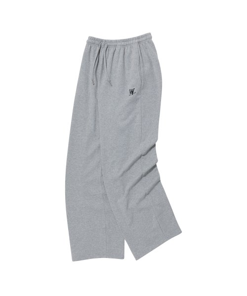 (기모)Signature relax wide pants - GREY