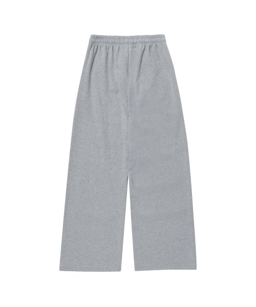 (기모)Signature relax wide pants - GREY