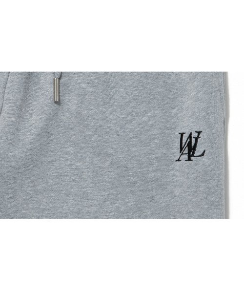 (기모)Signature relax wide pants - GREY