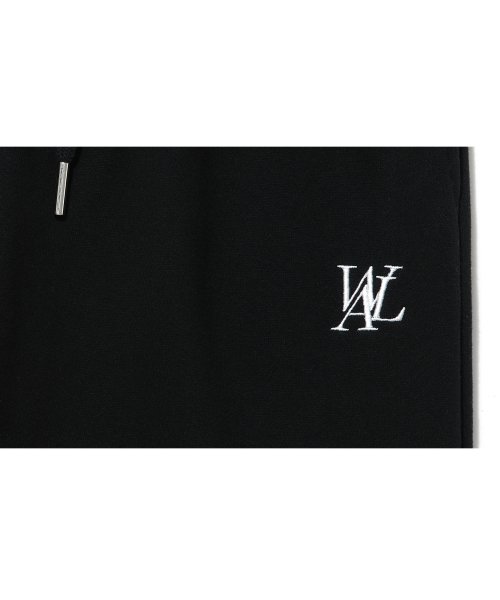 (기모)Signature relax wide pants - BLACK