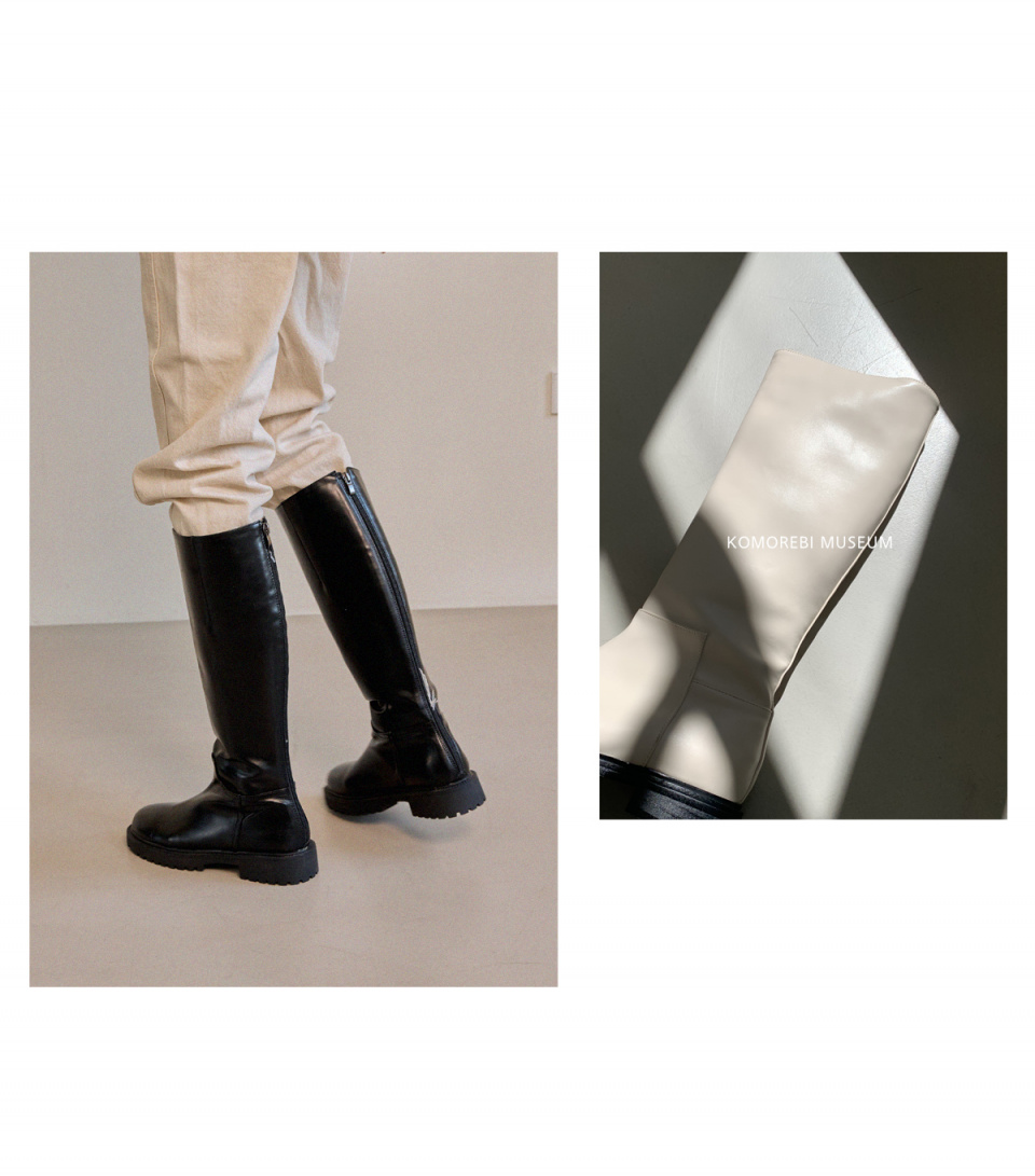 ◆KOMOREBI MUSEUM◆ Handmade Millisole Long Boots Brown Brow MUSINSA | KOMOREBI MUSEUM Handmade Millisole Long Boots ｜ Brown