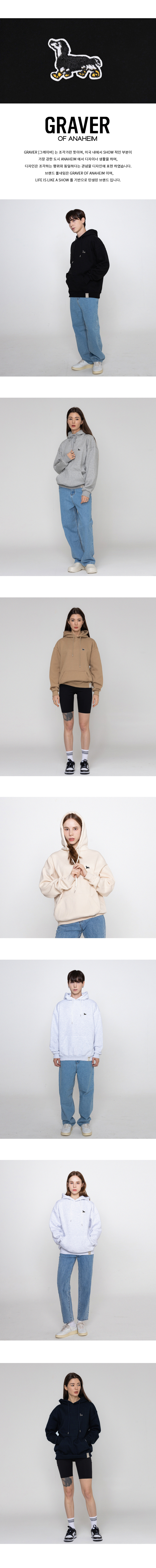 【GRAVER】22FW★ Yellow Boots Puppy Embroidery Sweatshirt Yellow Boots Puppy Embroidered Sweatshirt - GRAVER | 60