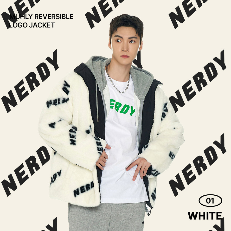 【NERDY】Muley Reversible Logo Jacket MUSINSA | NDY Mully Reversible Logo Jacket White