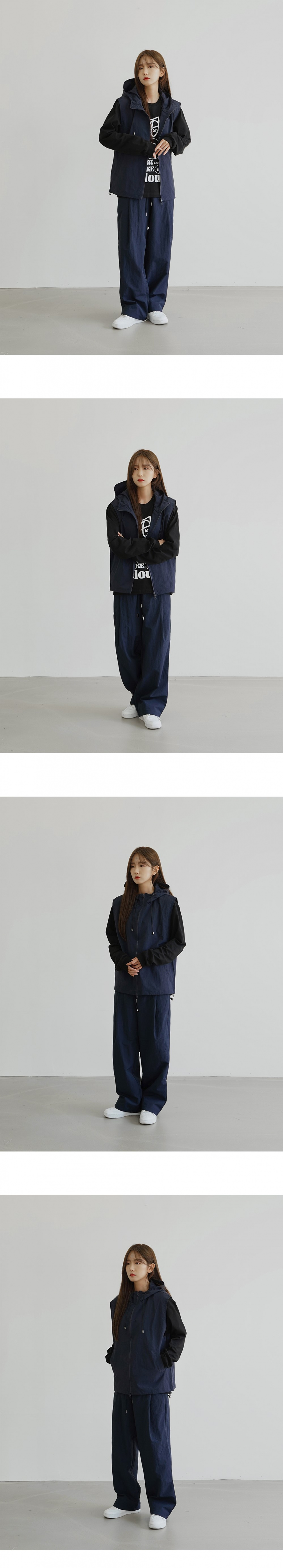 ◇SLOW RECORD HOUSE◇ Nylon one-tuck pants navy MUSINSA | SLOW RECORD HOUSE Nylon One-Ted Pants_Navy