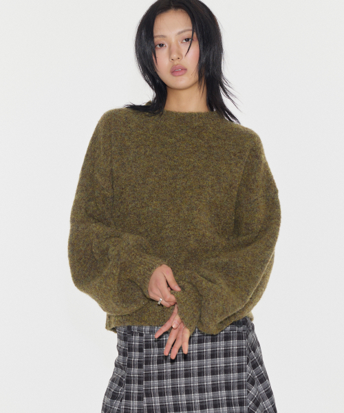 Soft Wool Oversized Pullover Round Knitwear 6 Colors