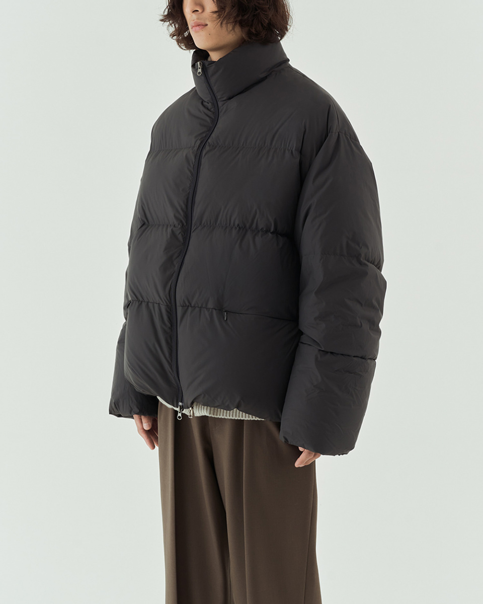 ●MUSINSA STANDARD●W REVERSIBLE FLEECE SHORT PADDING JACKET MUSINSA | NODE ARCHIVE Short Down Puffer Jacket (Charcoal)