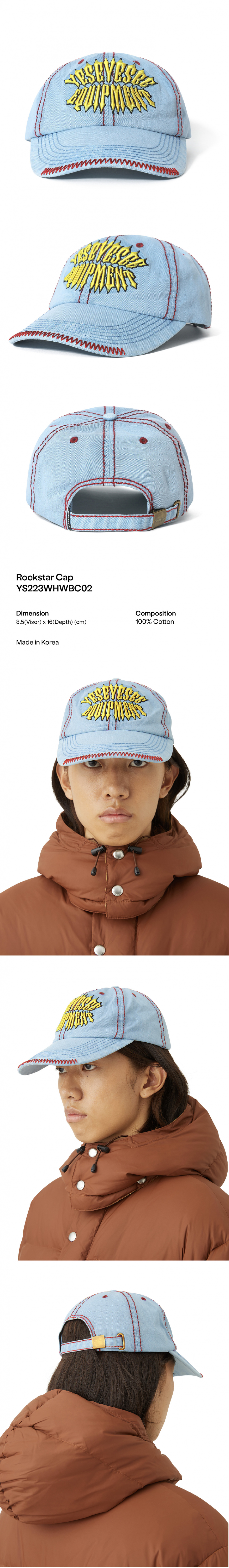 Rockstar Cap Sky Blue 상세 이미지 1