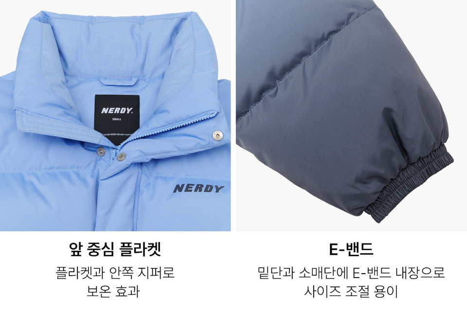 MUSINSA公式 | NERDY mercury down jacket black