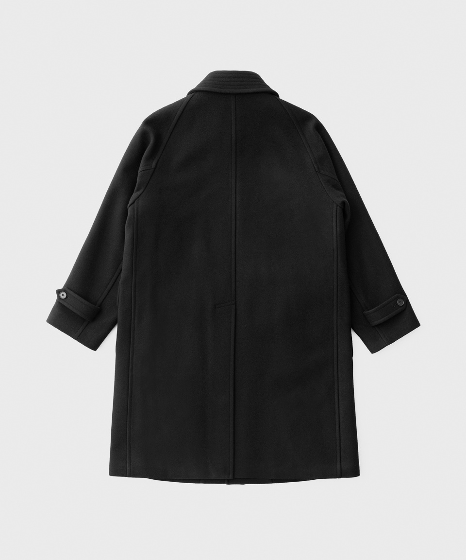 ANOTHER OFFICE Voyager Balmacaan Coat 3紺 MUSINSA公式 | ANOTHER OFFICE Voyager Balmacaan Coat (Black)