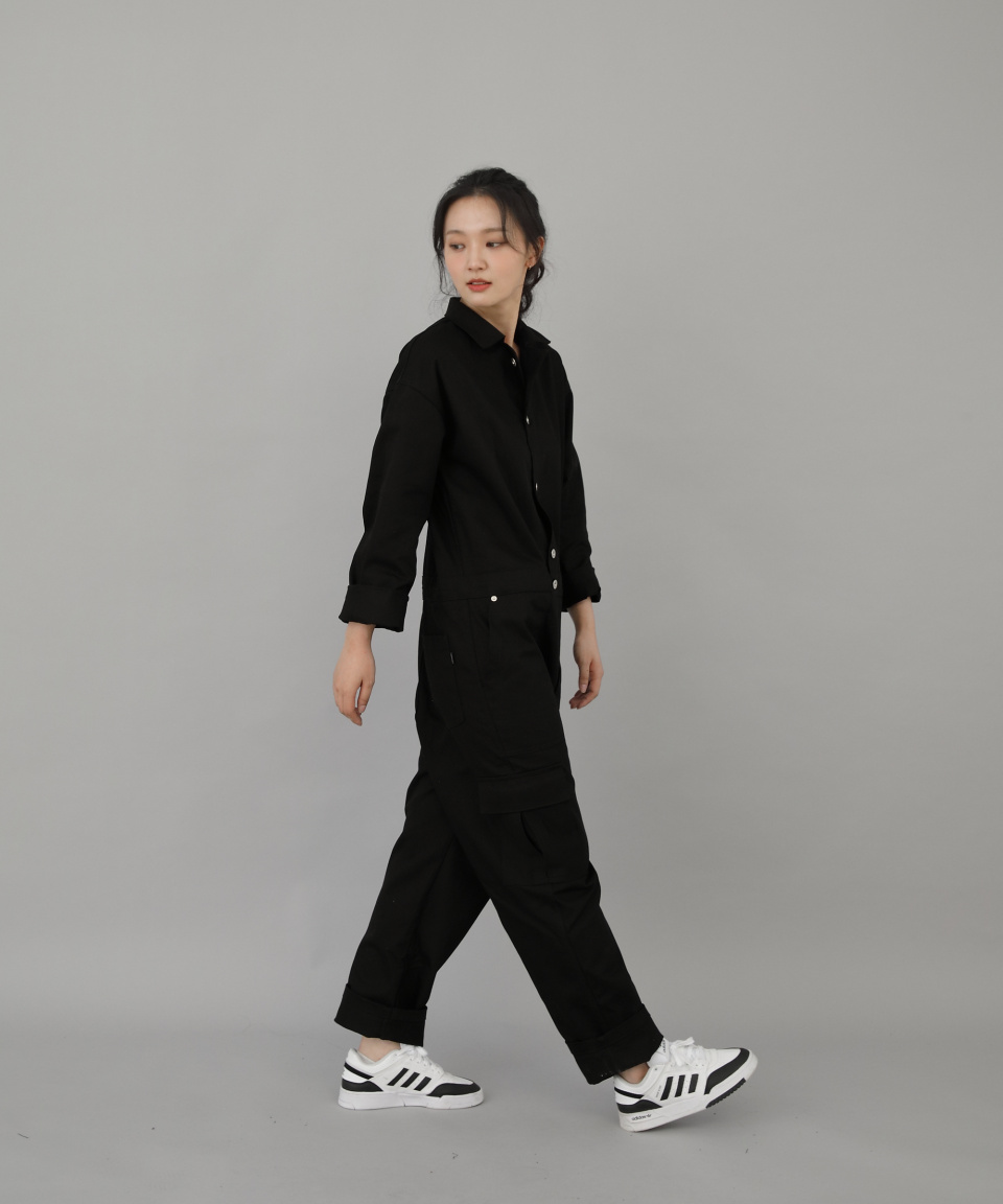 세인트크루(SAINTCREW) 레트로라인 카고 점프슈트 RLC-509 블랙 - 198,000 | 무신사 스토어