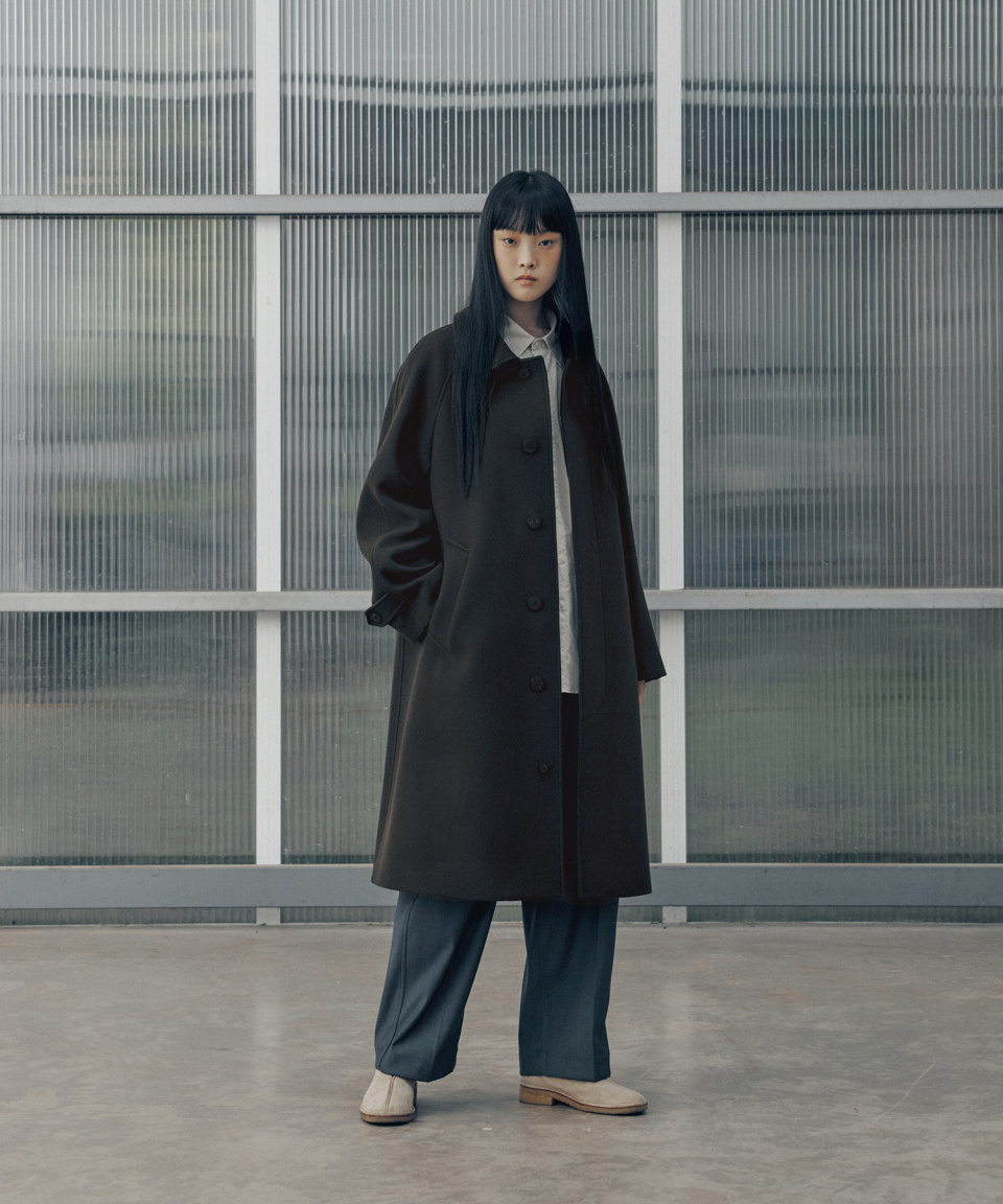 MUSINSA | ANOTHER OFFICE 22AW Women Legacy Cashmere Balmacaan Coat