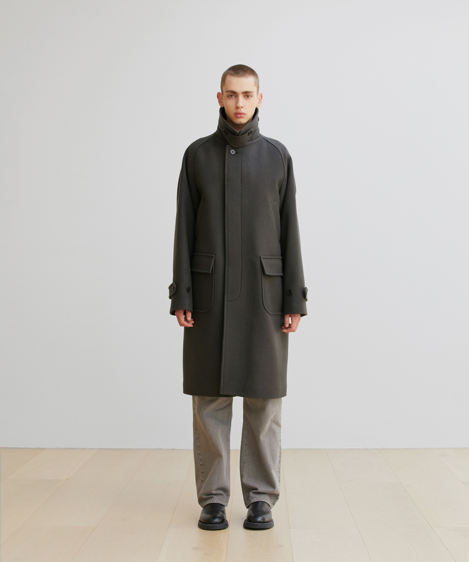 어나더 오피스(ANOTHER OFFICE) Voyager Balmacaan Coat