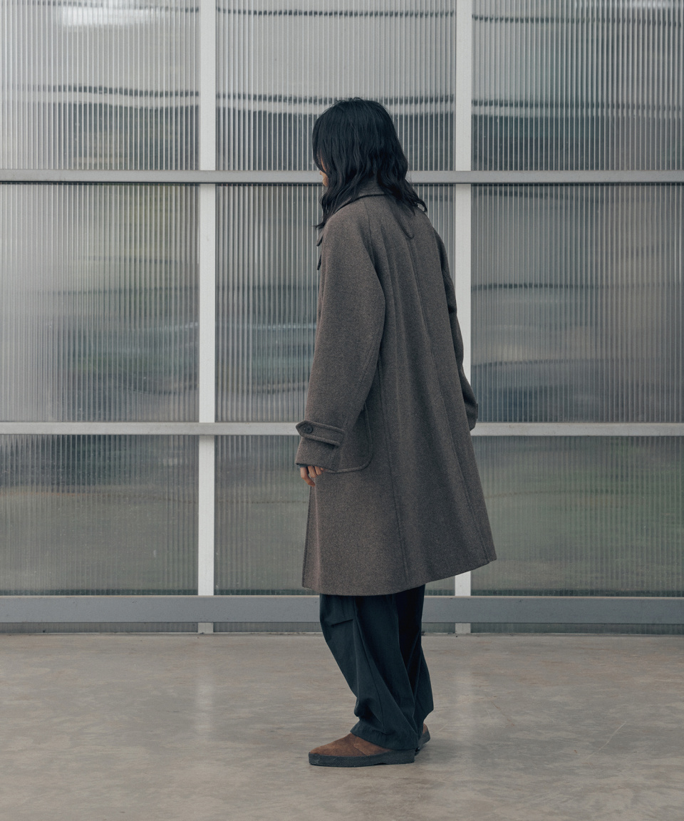 ANOTHER OFFICE Voyager Balmacaan Coat 3紺 MUSINSA公式 | ANOTHER OFFICE Voyager Bold Balmacaan Coat