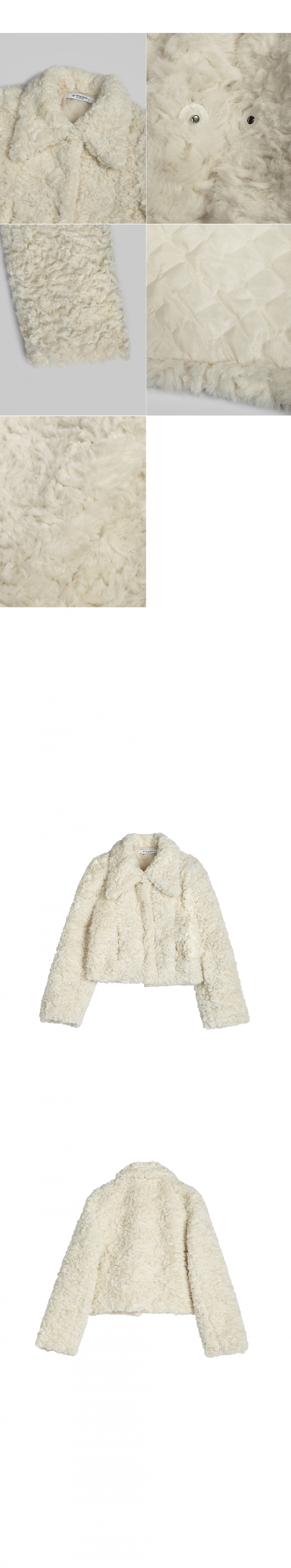 MUSINSA公式 | AVANDRESS Emilie Fur Jacket IVORY