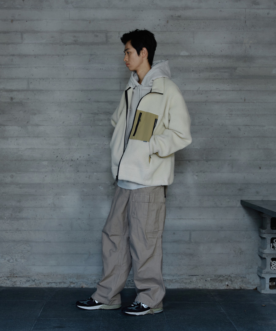Hiker Fleece Jacket Ivory 상세 이미지 20