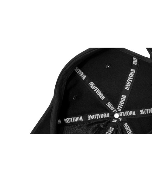 Deep signature logo ball cap - BLACK