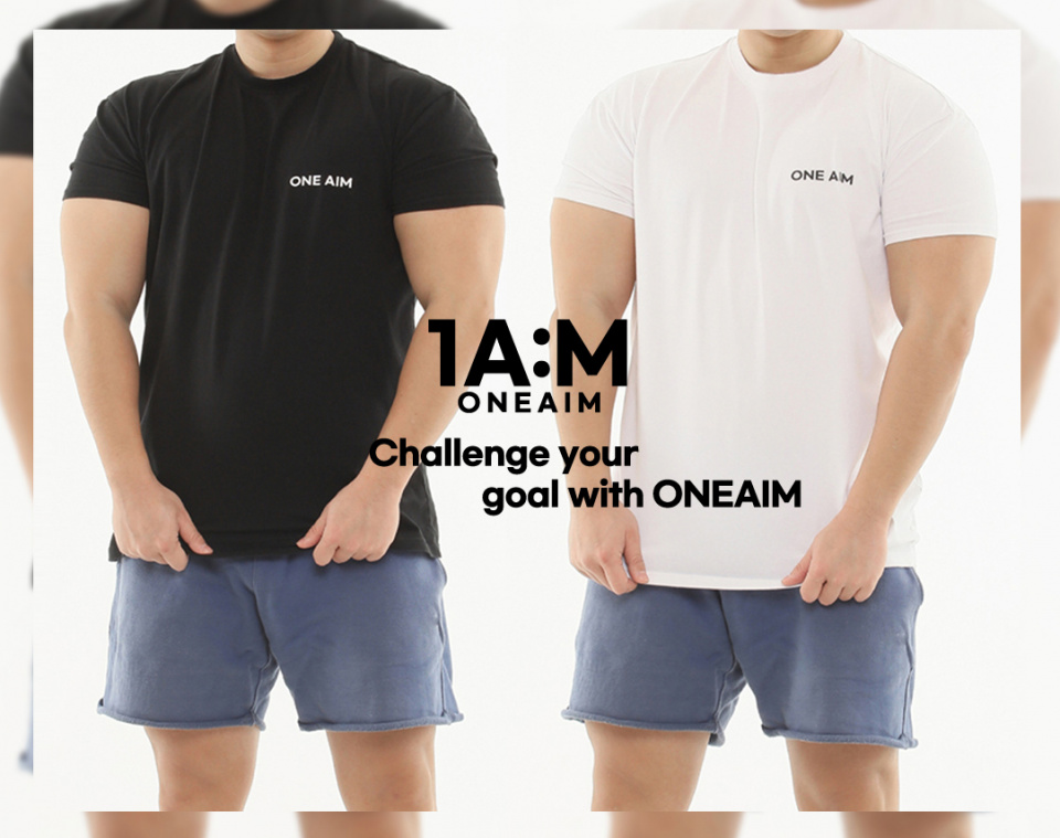 원에임(ONEAIM) 크랙 로고 오버핏 반팔 2컬러 - 사이즈 & 후기 | 무신사