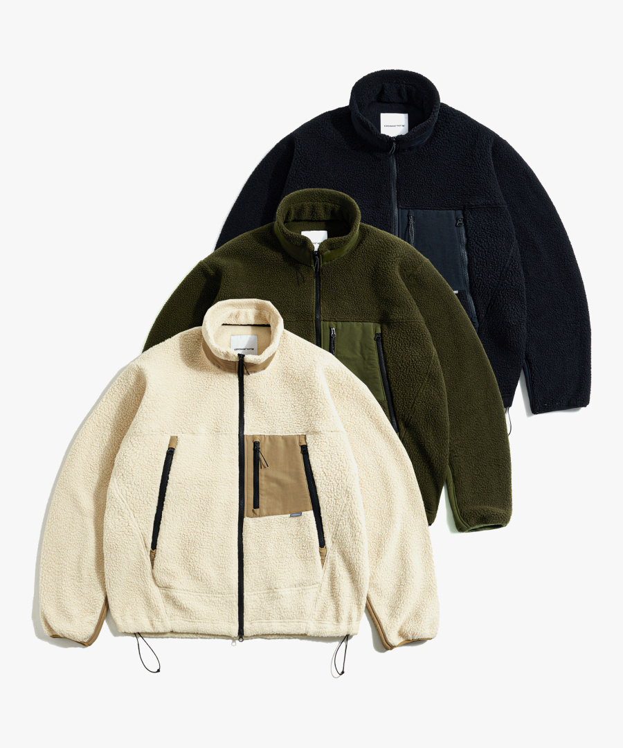 Hiker Fleece Jacket Ivory 상세 이미지 2