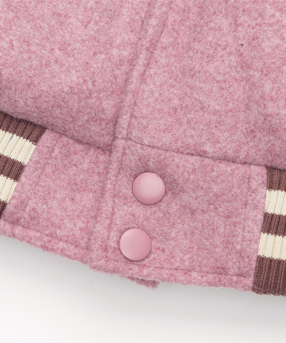 MUSINSA公式 | SUNDAY FRUIT MARKET SUNDAY VARSITY JACKET PINK
