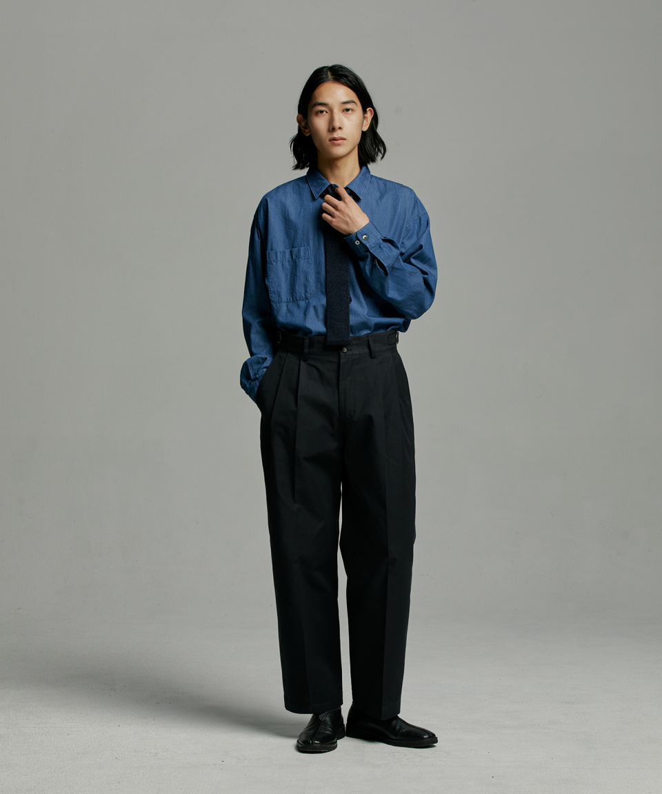 MUSINSA | ANOTHER OFFICE Santiago Chino Pants (Jet Black)