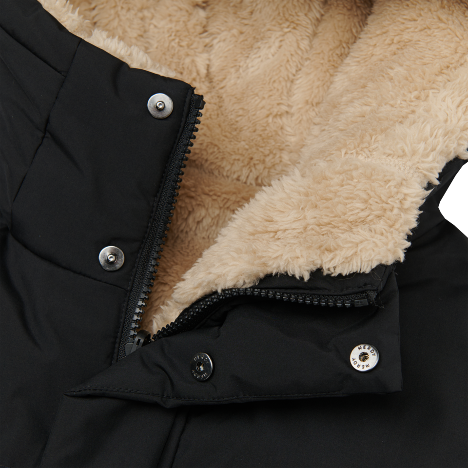 MUSINSA | NDY Fleece Reversible Down Jacket Black