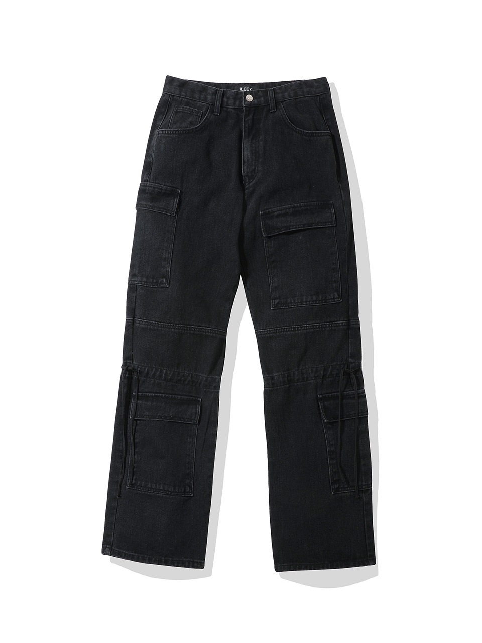 【SATIIIZ】Melley Side String Cargo Pants MUSINSA | L.E.E.Y SIDE STRING CARGO PANTS BLACK
