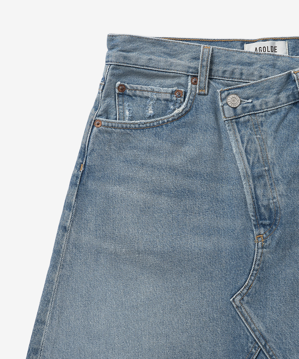 ミニスカート AGOLDE Chris Cross Denim Skirt Light Blue A30411141SBOL A304 MUSINSA | AGOLDE Chris cross denim skirt - Light Blue