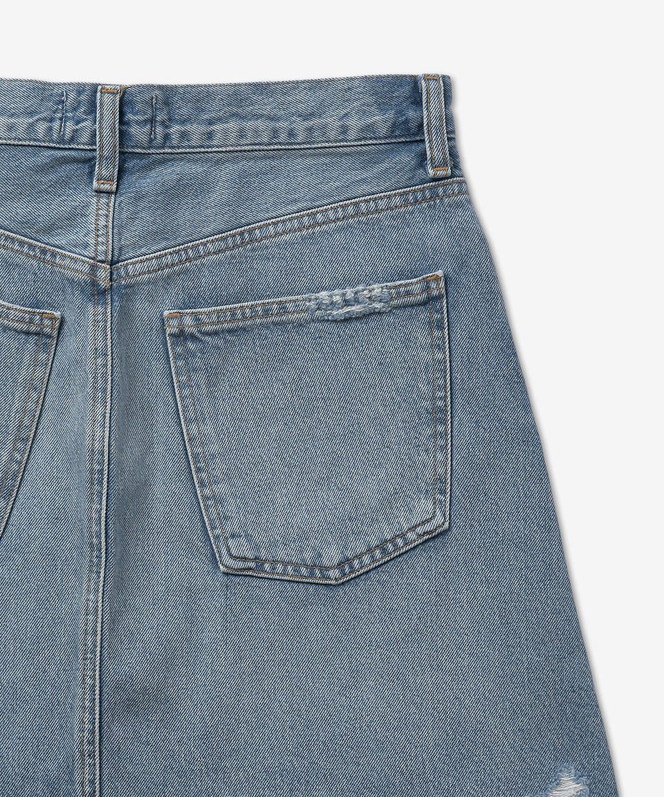 ミニスカート AGOLDE Chris Cross Denim Skirt Light Blue A30411141SBOL A304 MUSINSA | AGOLDE Chris cross denim skirt - Light Blue