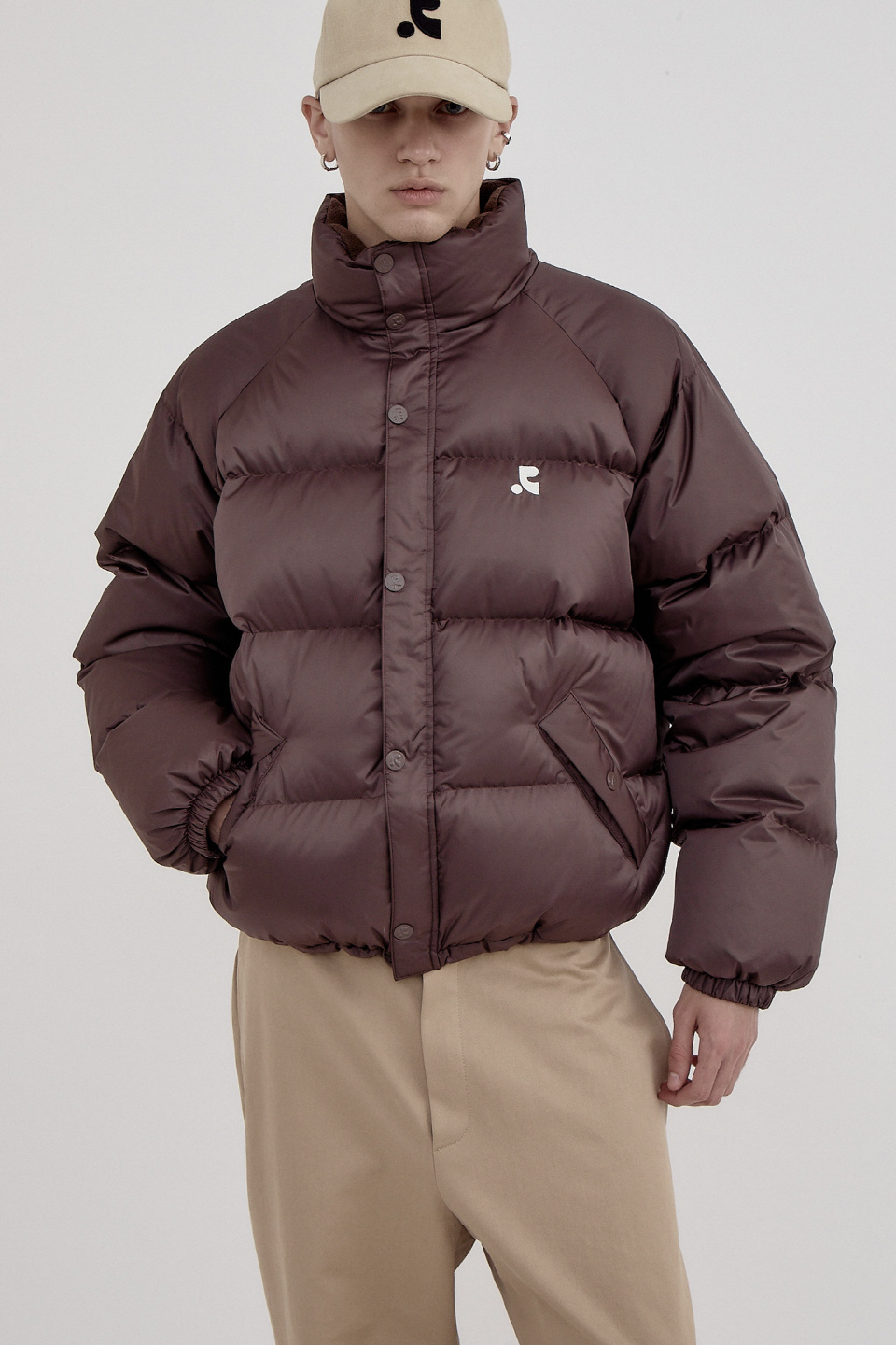 ★韓国人気★Rest&Recreation★RR LOGO DOWN JACKET rest & recreation] RR LOGO DOWN JACKET - BLACK 正規韓国