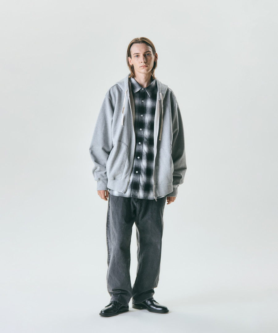 Heritage Heavy Weight Zip Hoodie Grey 상세 이미지 3