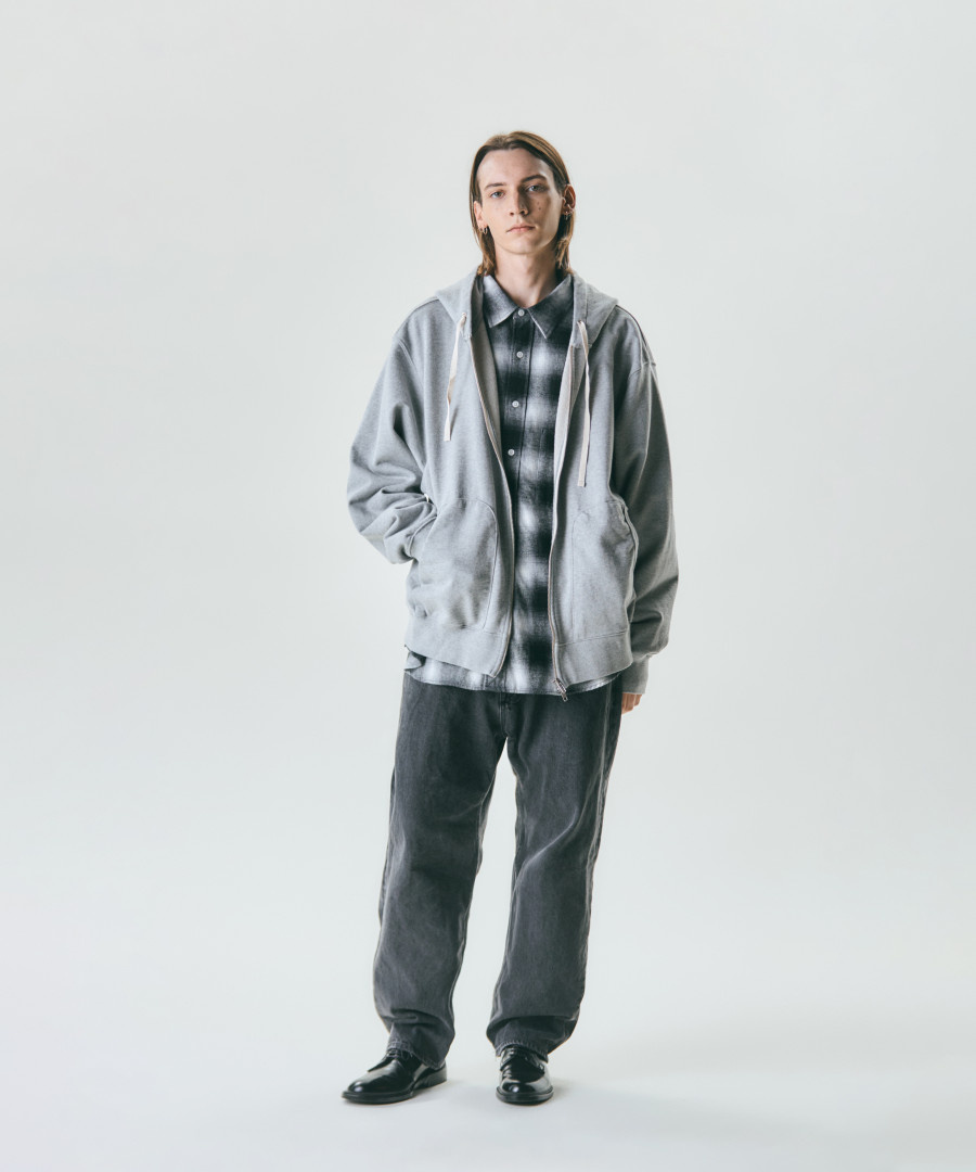 Heritage Heavy Weight Zip Hoodie Grey 상세 이미지 4