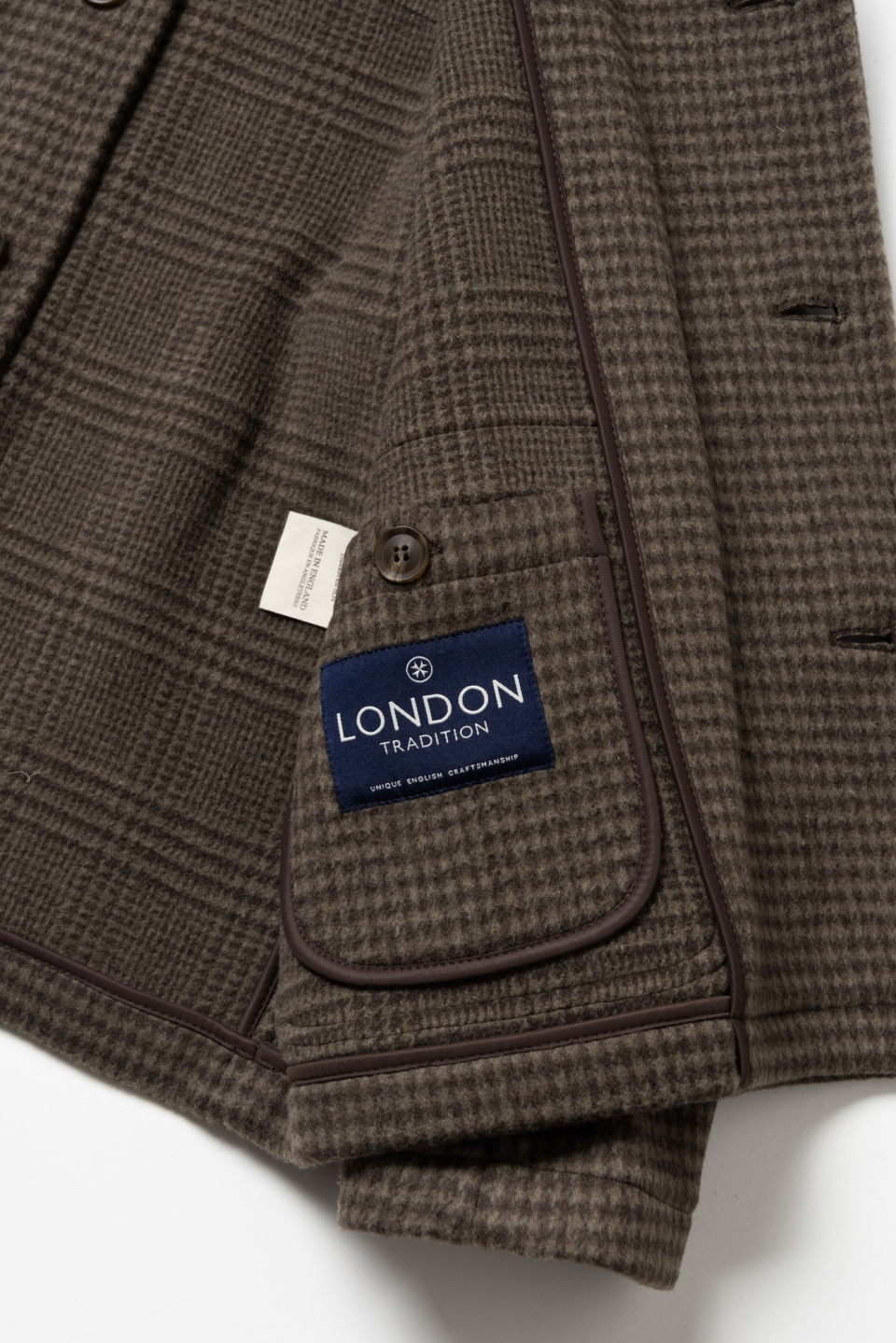 런던트레디션(LONDONTRADITION) Jackson Mens Short Jacket - Mushroom