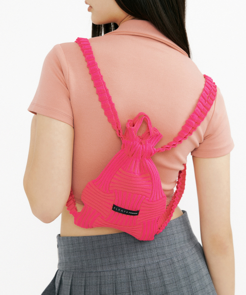 미니보우백팩 핑크