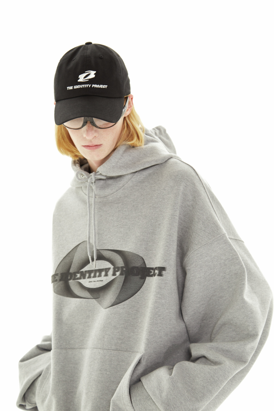 MUSINSA | THE IDENTITY PROJECT Identity ball cap [black-white]