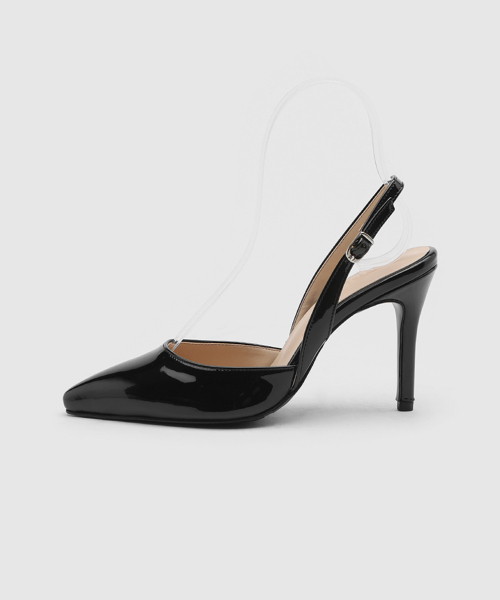 Twili Enamel Slingback Heels (7/9cm)