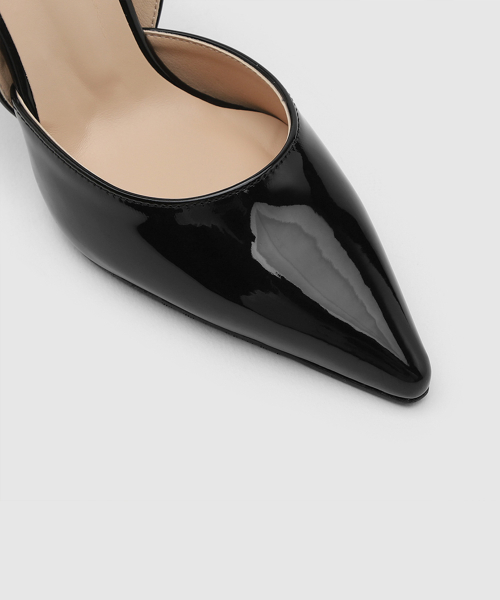 Twili Enamel Slingback Heels (7/9cm)