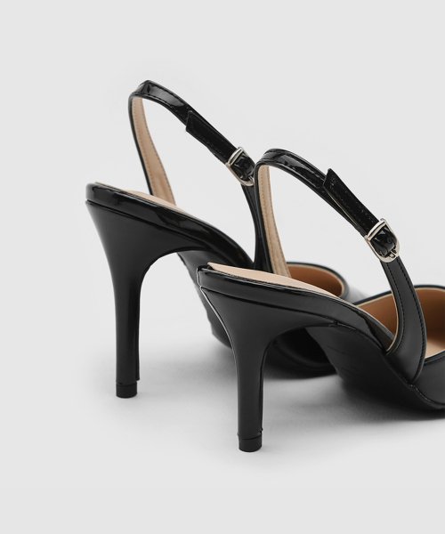 Twili Enamel Slingback Heels (7/9cm)