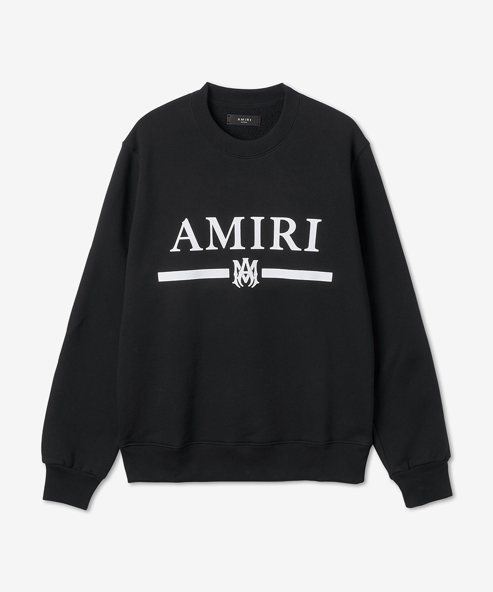 MUSINSA公式 | AMIRI Logo Print Man to Man - Black / MJL011001